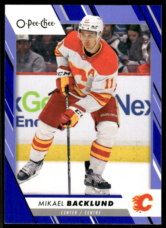 2023-24 O-Pee-Chee Blue #64 Mikael Backlund