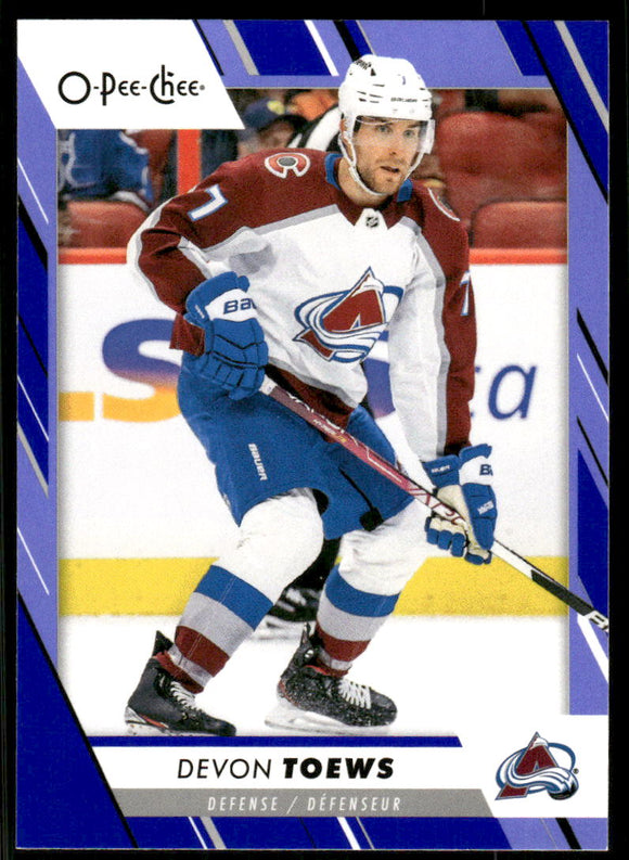 2023-24 O-Pee-Chee Blue #127 Devon Toews