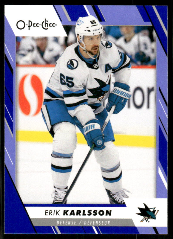2023-24 O-Pee-Chee Blue #134 Erik Karlsson