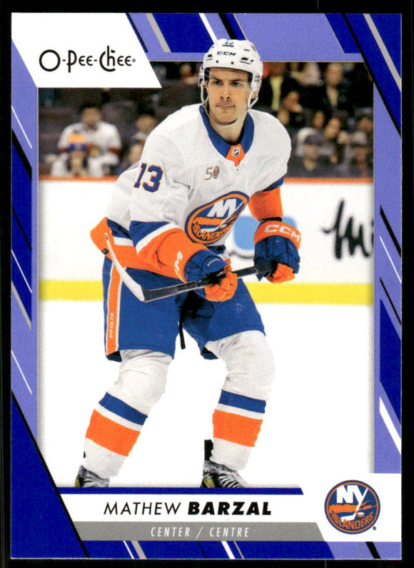 2023-24 O-Pee-Chee Blue #176 Mathew Barzal