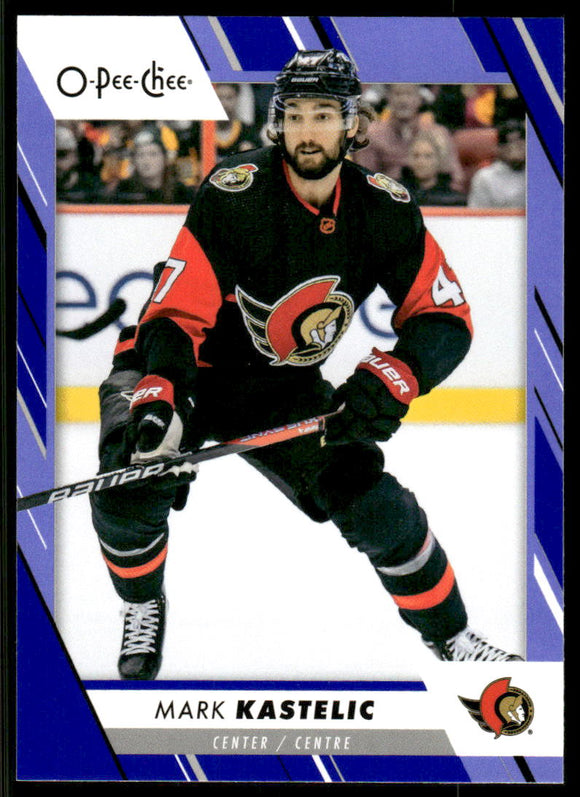 2023-24 O-Pee-Chee Blue #210 Mark Kastelic