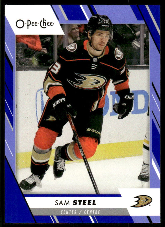 2023-24 O-Pee-Chee Blue #244 Sam Steel