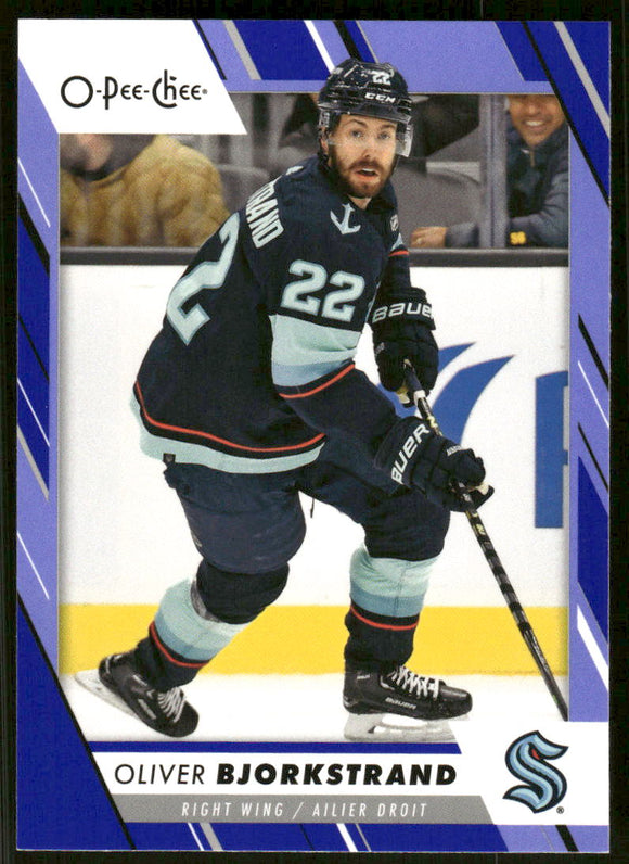 2023-24 O-Pee-Chee Blue #341 Oliver Bjorkstrand