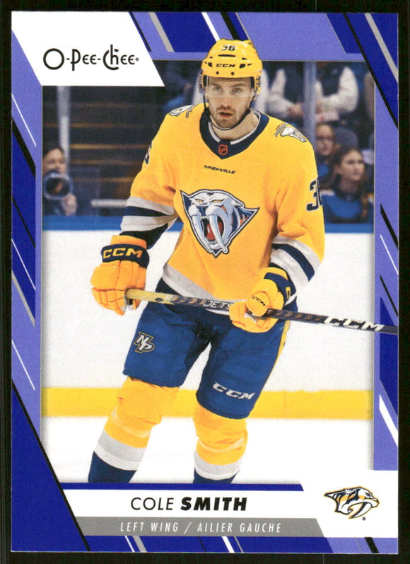 2023-24 O-Pee-Chee Blue #381 Cole Smith