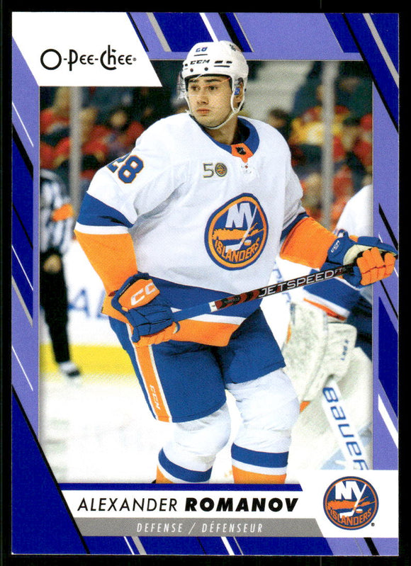 2023-24 O-Pee-Chee Blue #401 Alexander Romanov