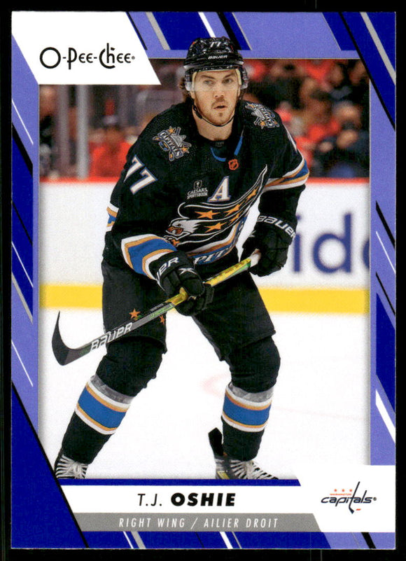 2023-24 O-Pee-Chee Blue #406 T.J. Oshie
