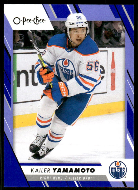 2023-24 O-Pee-Chee Blue #430 Kailer Yamamoto