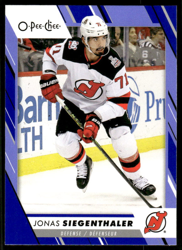 2023-24 O-Pee-Chee Blue #461 Jonas Siegenthaler