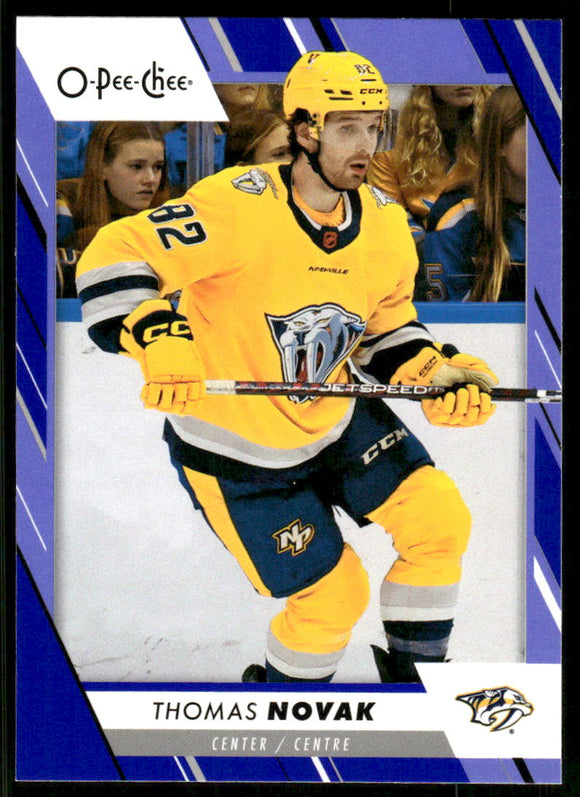 2023-24 O-Pee-Chee Blue #495 Thomas Novak