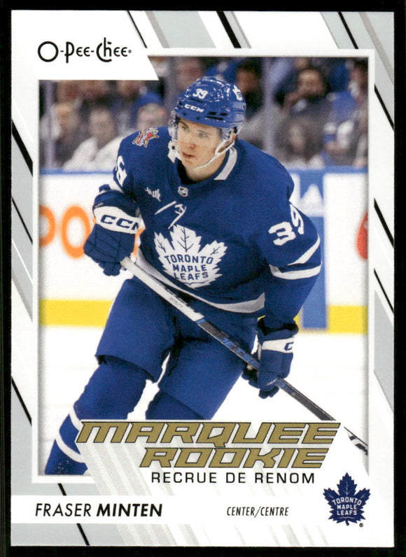 2023-24 O-Pee-Chee #589 Fraser Minten RC