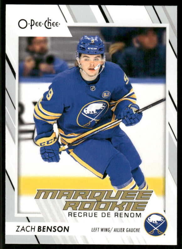 2023-24 O-Pee-Chee #591 Zach Benson RC