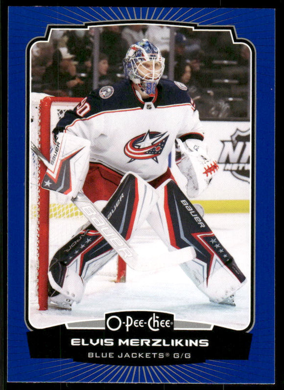 2022-23 O-Pee-Chee Blue #147 Elvis Merzlikins