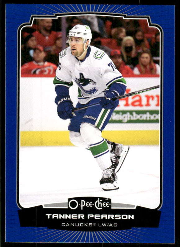 2022-23 O-Pee-Chee Blue #159 Tanner Pearson
