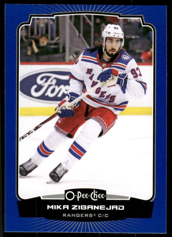 2022-23 O-Pee-Chee Blue #166 Mika Zibanejad