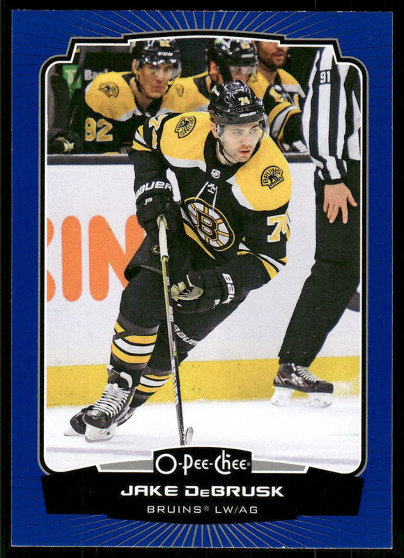 2022-23 O-Pee-Chee Blue #244 Jake DeBrusk