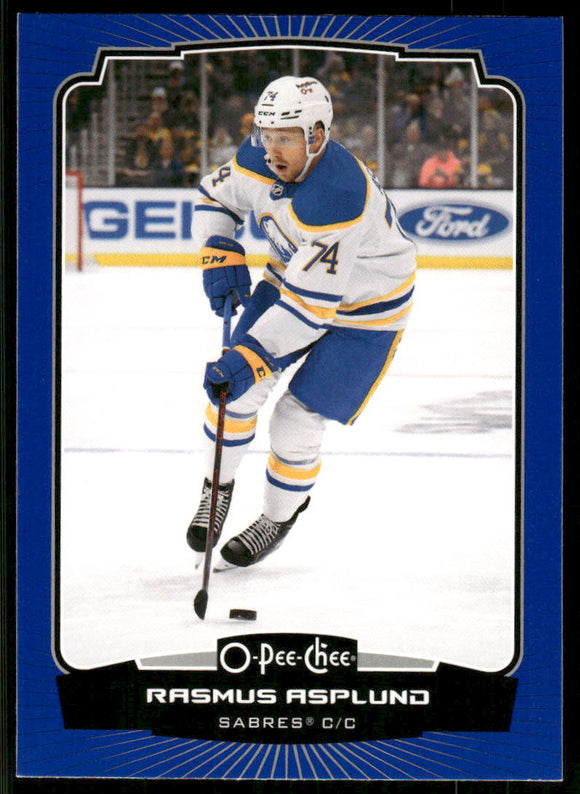 2022-23 O-Pee-Chee Blue #326 Rasmus Asplund