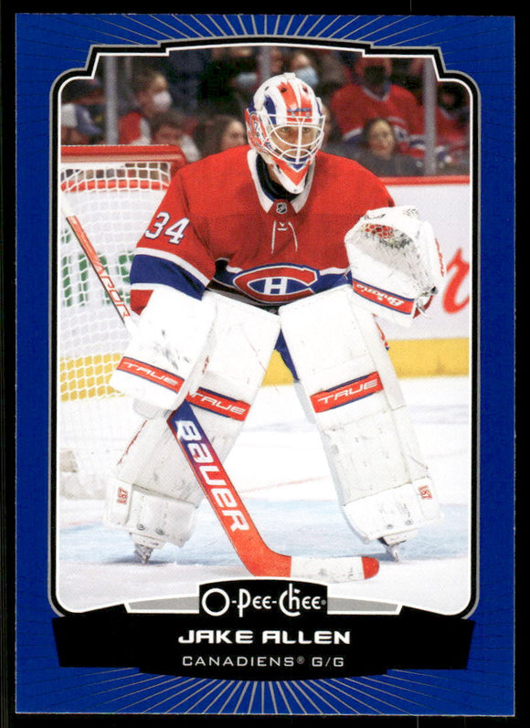 2022-23 O-Pee-Chee Blue #334 Jake Allen