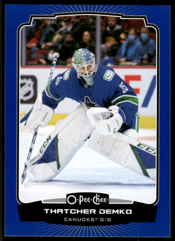 2022-23 O-Pee-Chee Blue #355 Thatcher Demko
