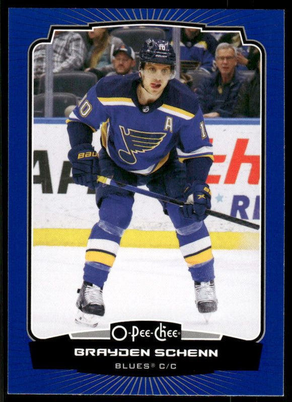 2022-23 O-Pee-Chee Blue #381 Brayden Schenn