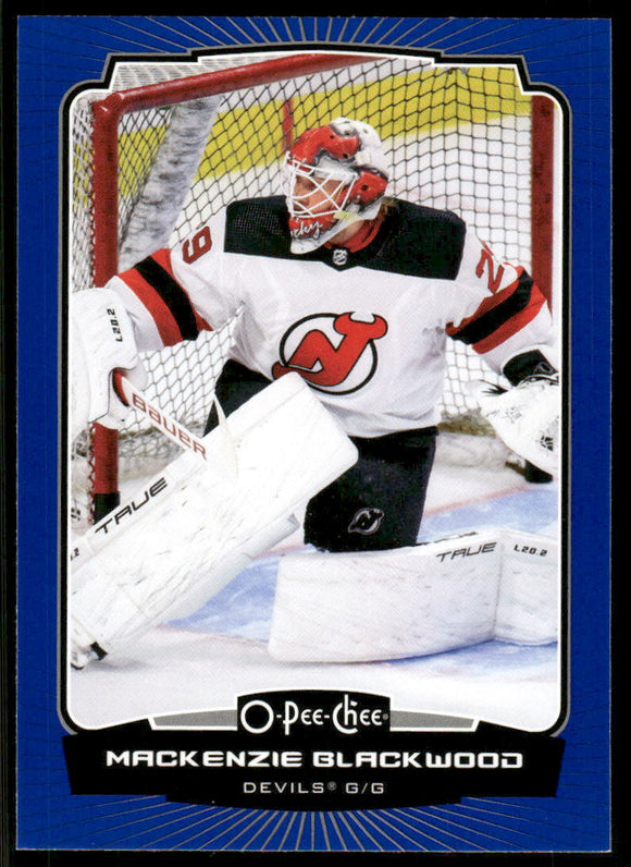 2022-23 O-Pee-Chee Blue #420 Mackenzie Blackwood