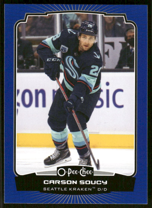 2022-23 O-Pee-Chee Blue #498 Carson Soucy