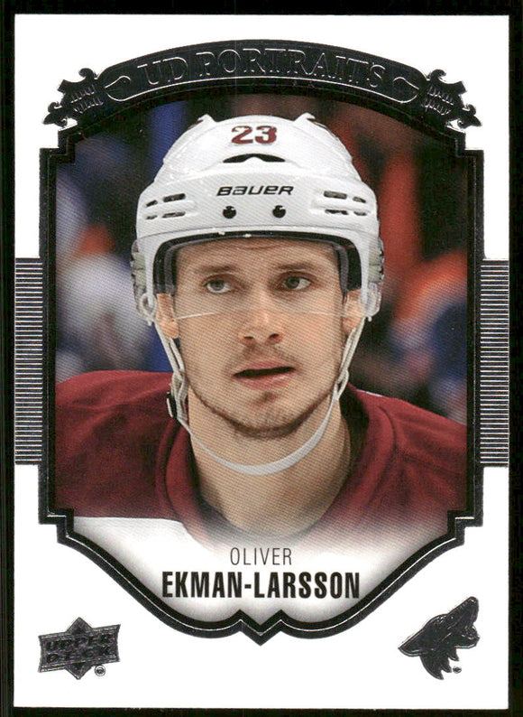 2015-16 Upper Deck UD Portraits #P2 Oliver Ekman-Larsson