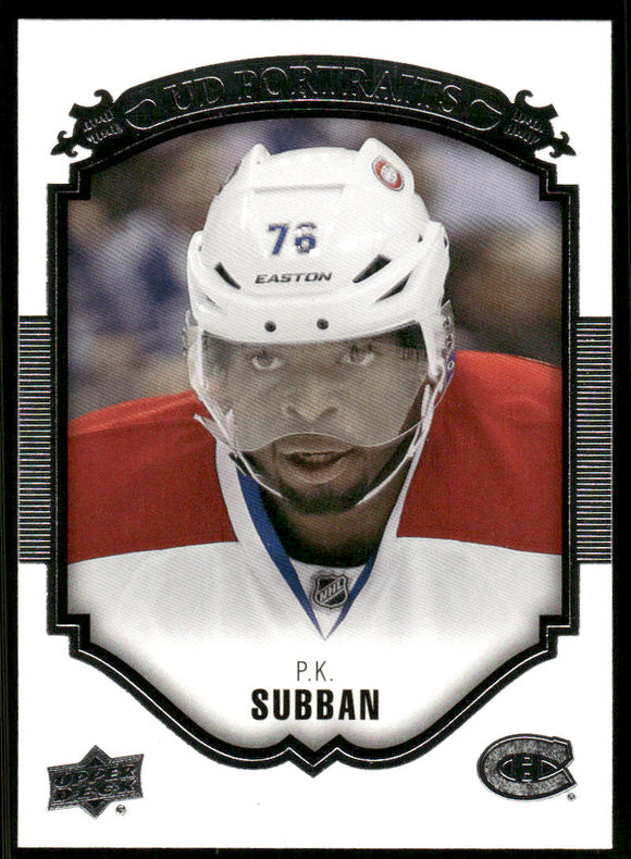 2015-16 Upper Deck UD Portraits #P35 P.K. Subban