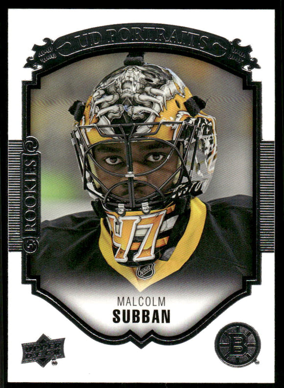 2015-16 Upper Deck UD Portraits #P55 Malcolm Subban