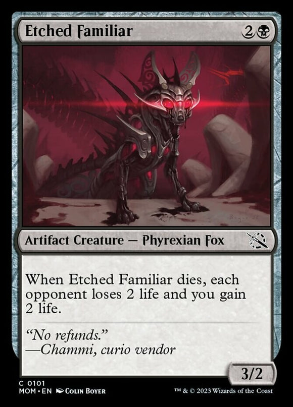 Etched Familiar - March of the Machines - English - NM - MTG