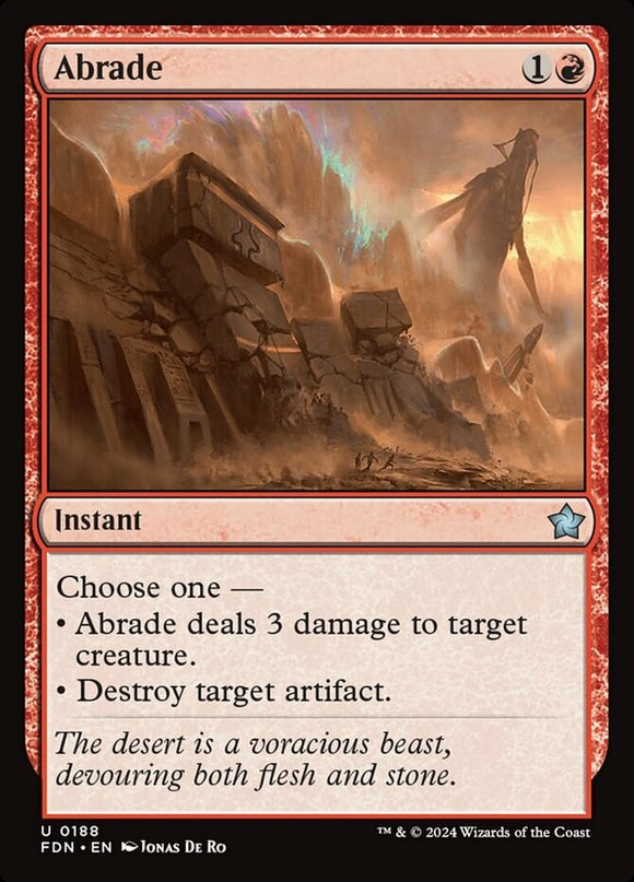 Abrade - Foundations - English - NM - MTG