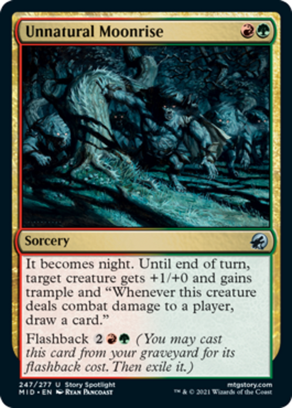 Unnatural Moonrise - Innistrad: Midnight Hunt - English - NM - MTG