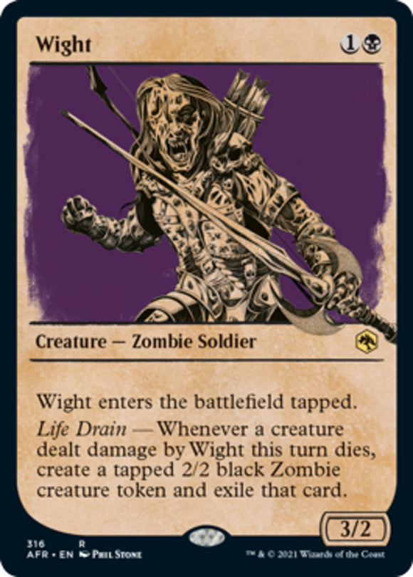 Wight - Showcase - Forgotten Realms - English - NM - MTG
