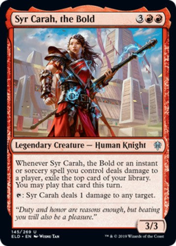 Syr Carah, the Bold - Throne of Eldraine - English - NM - MTG