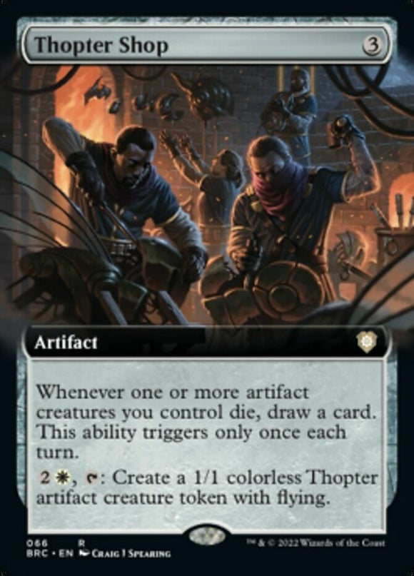 Thopter Shop - Extended Art - Commander: The Brothers' War - English - NM - MTG