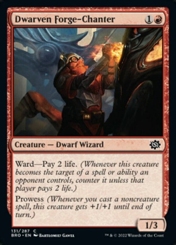 Dwarven Forge-Chanter - The Brothers' War - English - NM - MTG