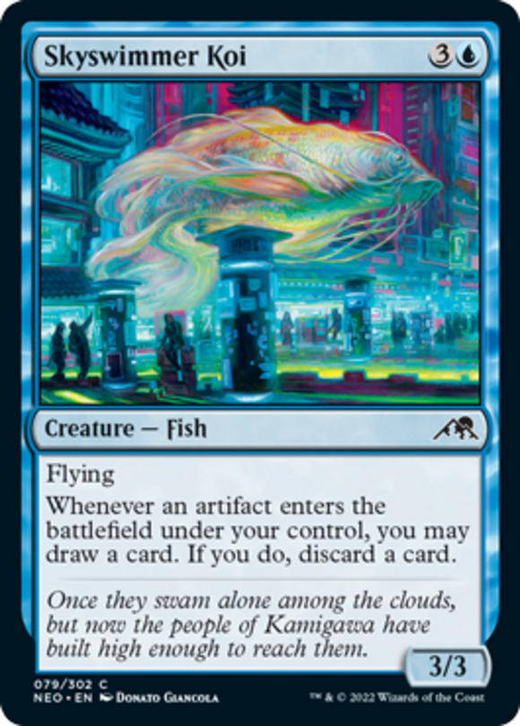Skyswimmer Koi - Kamigawa: Neon Dynasty - English - NM - MTG
