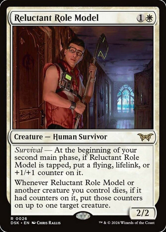 Reluctant Role Model (0026) - Duskmourn: House of Horror - English - NM - MTG