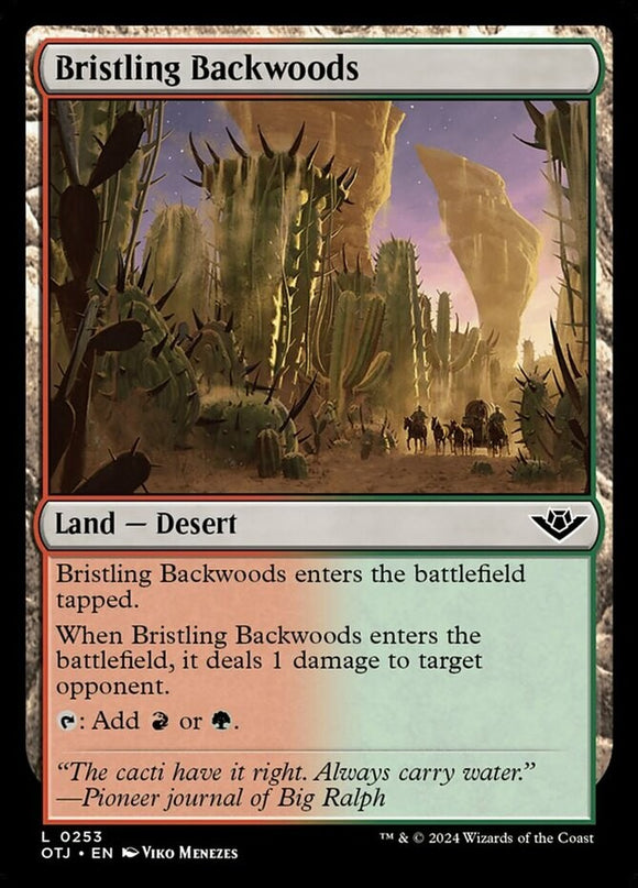 Bristling Backwoods - Outlaws of Thunder Junction - English - NM - MTG
