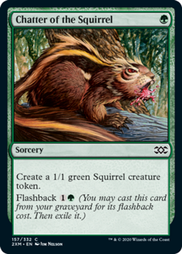 Chatter of the Squirrel - Double Masters - English - NM - MTG