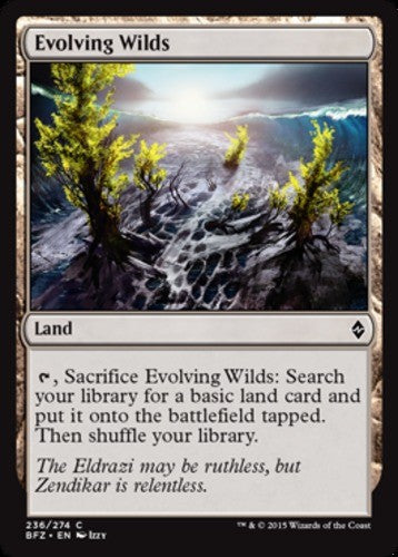 Evolving Wilds - Battle for Zendikar - English - NM - MTG