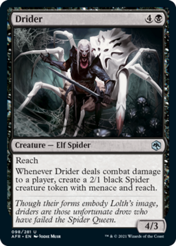 Drider - Forgotten Realms - English - NM - MTG