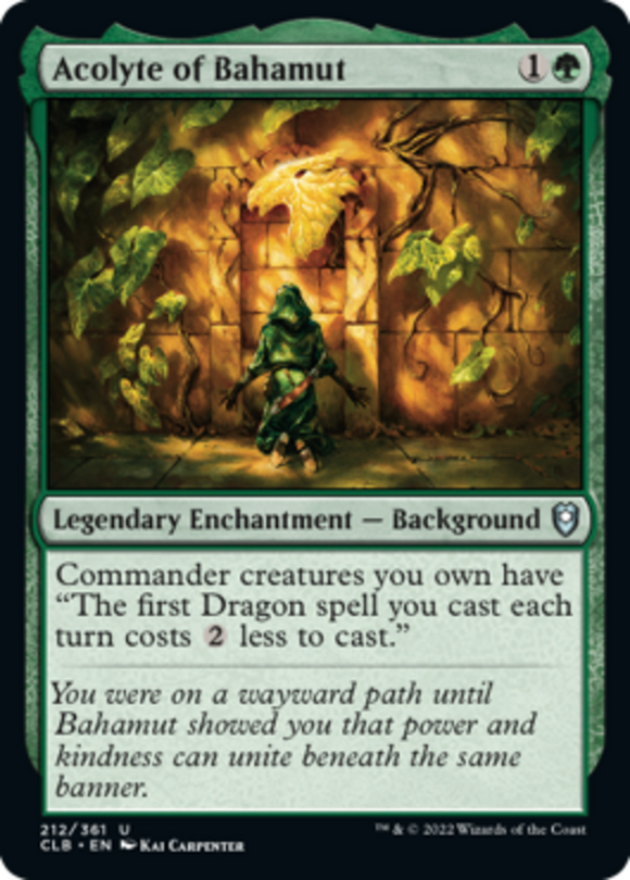 Acolyte of Bahamut - Battle for Baldur's Gate - English - NM - MTG