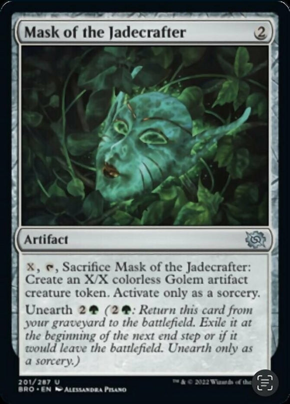 Mask of the Jadecrafter - The Brothers' War - English - NM - MTG