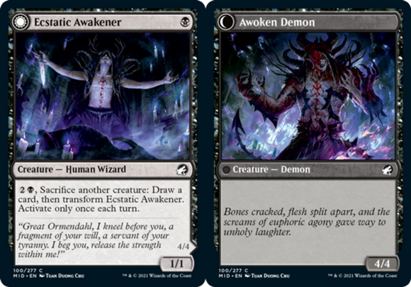 Ecstatic Awakener // Awoken Demon - Innistrad: Midnight Hunt - English - NM - MT