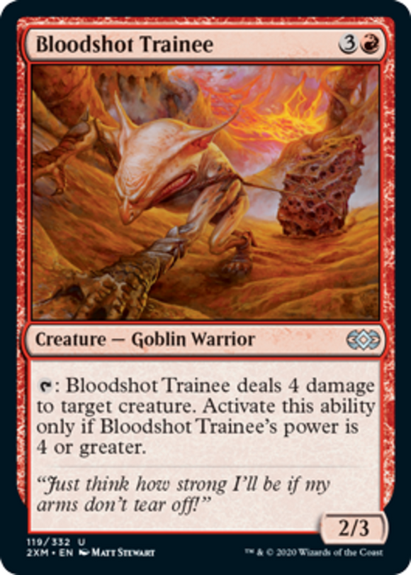 Bloodshot Trainee - Double Masters - English - NM - MTG