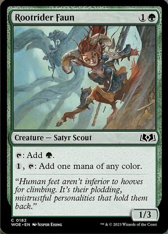 Rootrider Faun - Wilds of Eldraine - English - NM - MTG