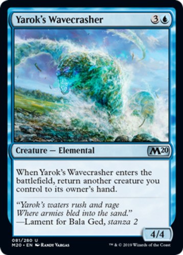 Yarok's Wavecrasher - Core Set 2020 (M20) - English - NM - MTG