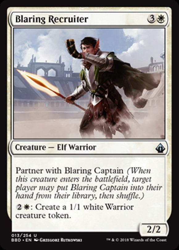 Blaring Recruiter - Battlebond - English - NM - MTG