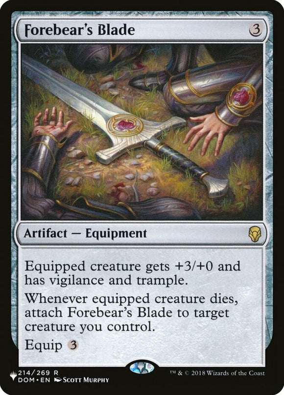 Forebear's Blade - The List - The List - English - NM - MTG