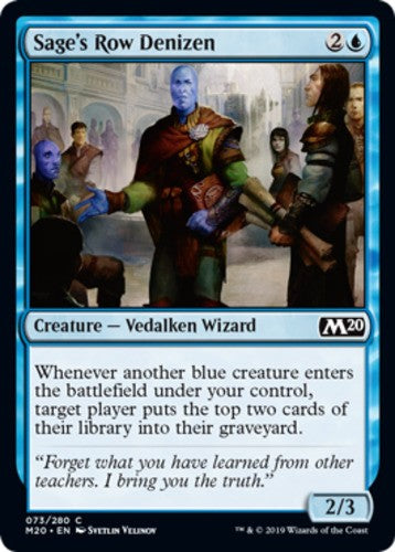 Sage's Row Denizen - Core Set 2020 (M20) - English - NM - MTG